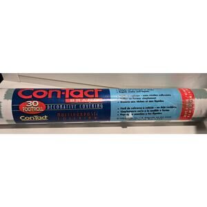 Vintage old stock Contact paper soft check sage